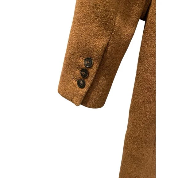 J. Crew Wool Size 0 Women's Single Breasted Top Coat Jacket Brown Long Sleeve - Picture 7 of 9